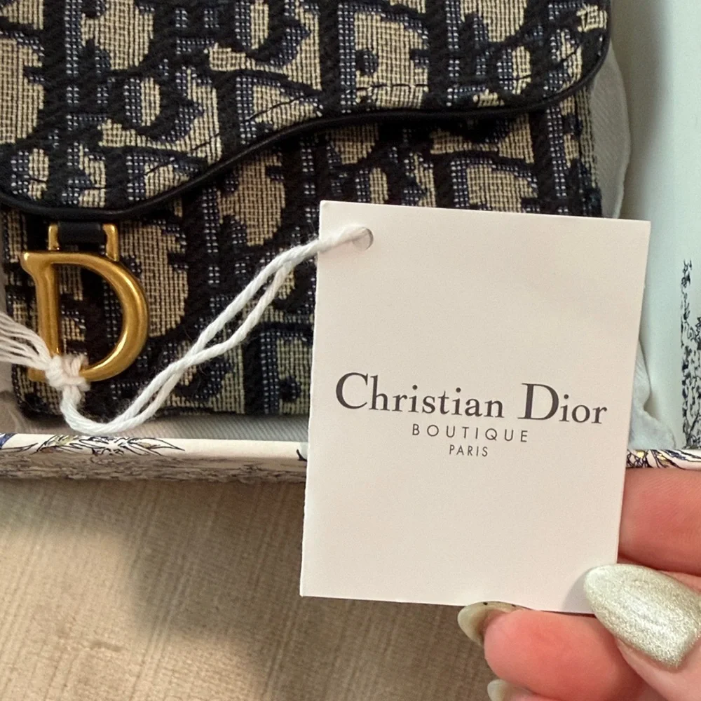 Dior Saddle Lotus Monogram Wallet